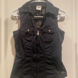 Harley Davidson zip up shirt